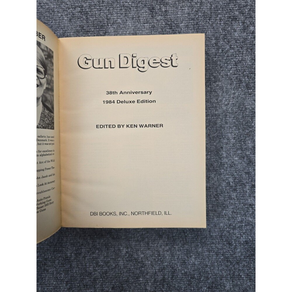 Gun Digest 1984 Deluxe Edition, Ken Warner 38th Anniversary - Picture 5 of 5